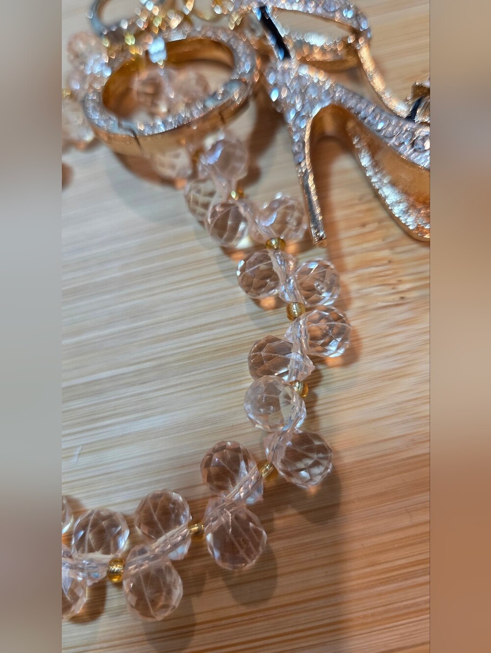 Sparkly Crystal Encrusted High Heel Keychain - With Beautiful Wristlet! - Picture 10 of 16